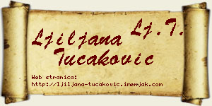 Ljiljana Tucaković vizit kartica